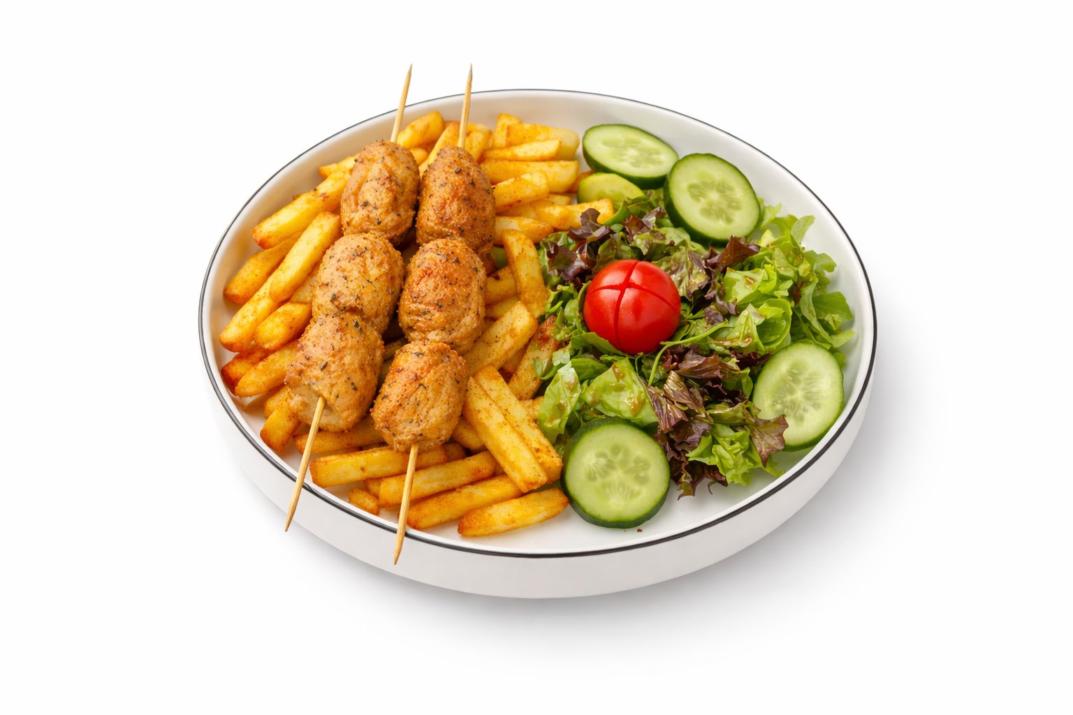 Cajun Baharatlı Tavuk Şiş